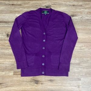 C. Wonder Purple Classic Long Sleeve Cardigan